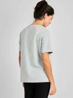 Jojo Maman Bébé Marl Grey Oversized Boyfriend Maternity T-Shirt Sale