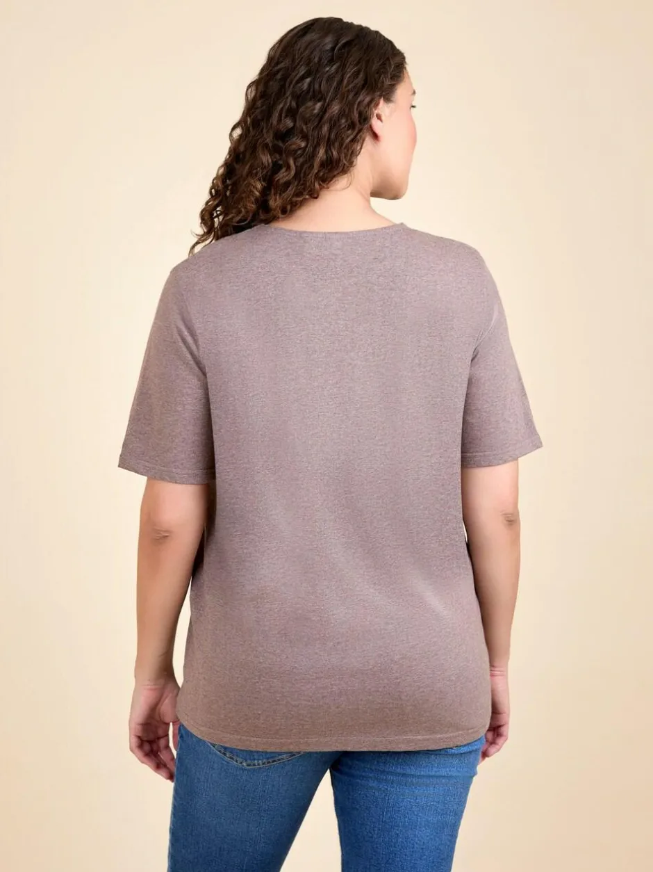 Jojo Maman Bébé Mocha Oversized Boyfriend Maternity T-Shirt Discount