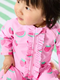 Jojo Maman Bébé Multi Strawberry Sun Protection Suit
