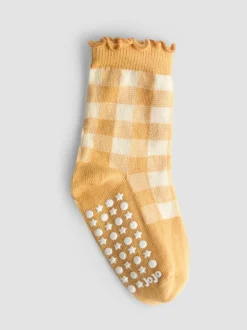 Jojo Maman Bébé 3-Pack Socks Mustard Sunflower