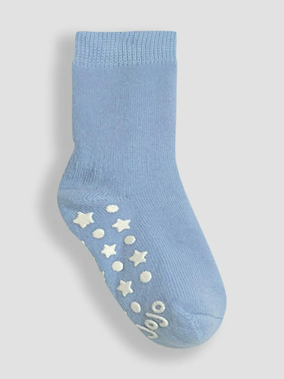 Jojo Maman Bébé 3-Pack Extra Thick Socks Natural Blue Discount