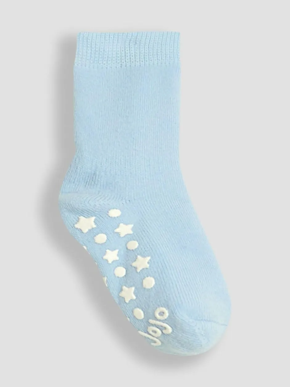 Jojo Maman Bébé 3-Pack Extra Thick Socks Natural Blue Discount