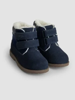Jojo Maman Bébé Leather Boots Navy Discount
