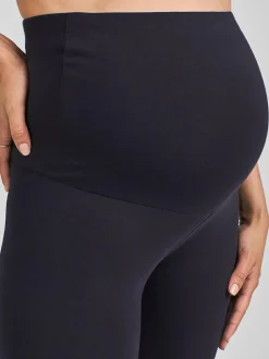 Jojo Maman Bébé 2-Pack Cotton Rich Maternity Leggings Navy Online