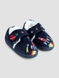 Jojo Maman Bébé Navy Rocket Slipper Shoe Best