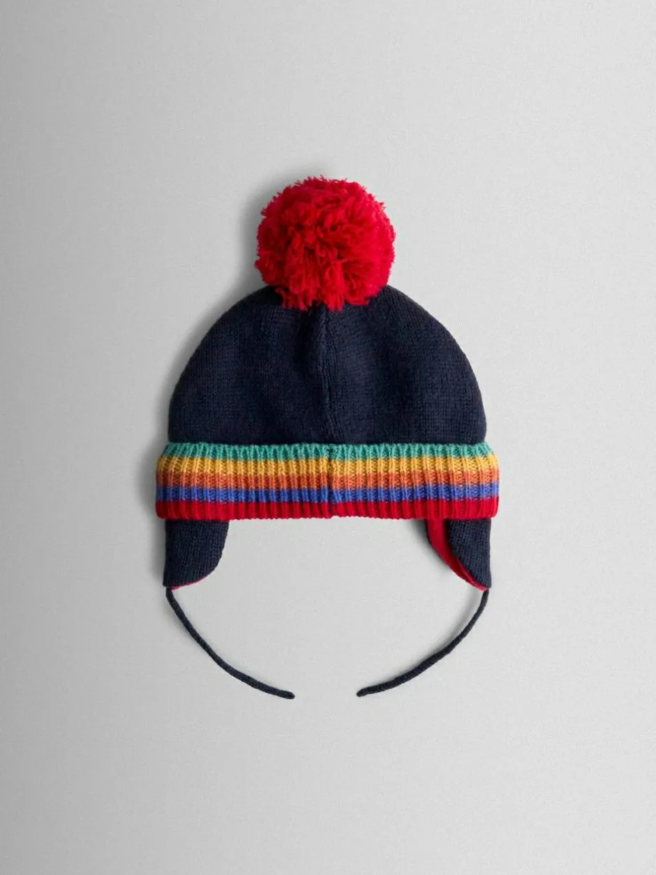 Jojo Maman Bébé Navy Rocket Embroidered Hat New