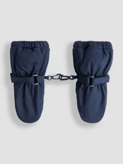 Jojo Maman Bébé Navy Waterproof Fleece Lined Mittens Sale