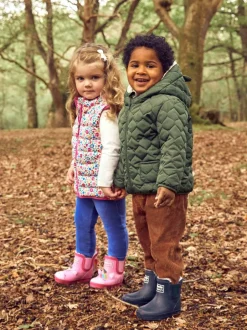 Jojo Maman Bébé Pink Cosy Lined Unicorn Ankle Wellies Outlet