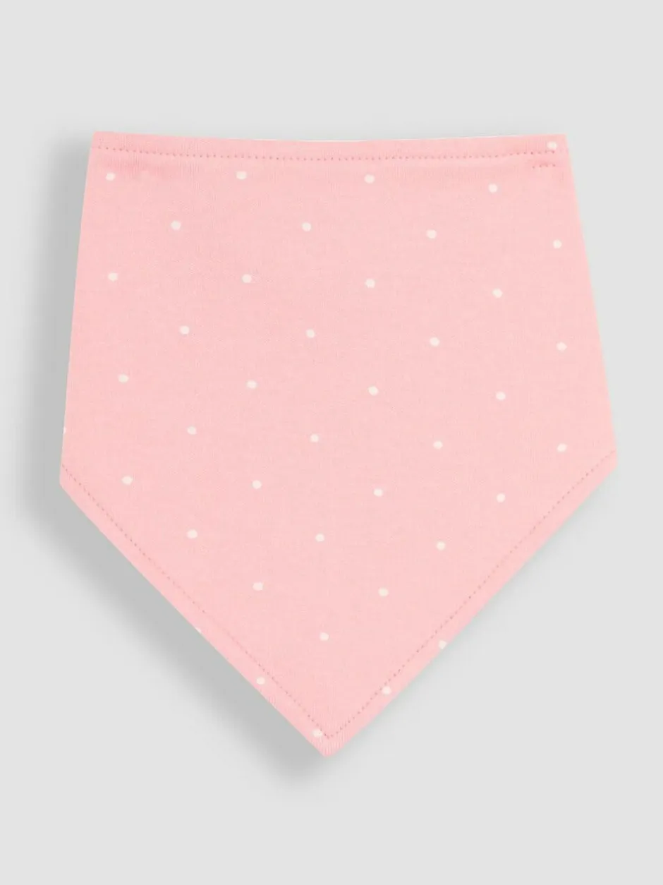 Jojo Maman Bébé Pink Dribble Bibs 3 Pack Discount