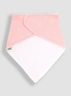 Jojo Maman Bébé Pink Dribble Bibs 3 Pack Discount
