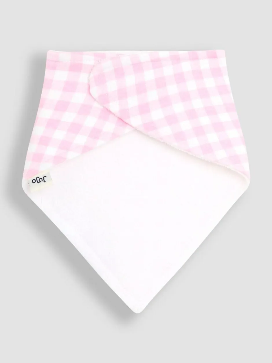 Jojo Maman Bébé Pink Dribble Bibs 3 Pack Discount