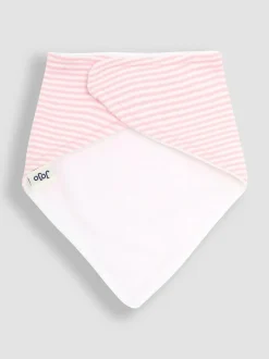 Jojo Maman Bébé Pink Dribble Bibs 3 Pack Discount