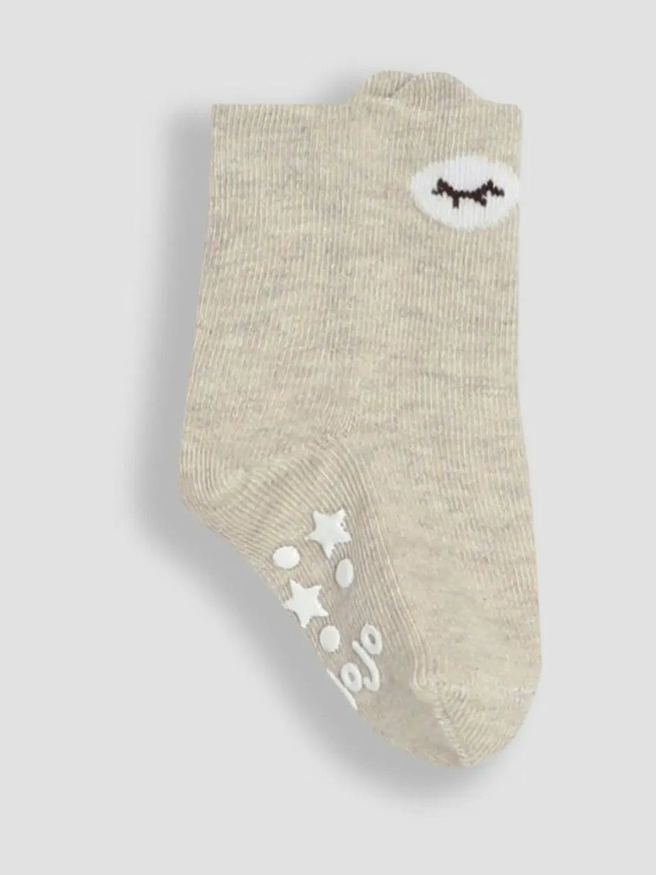 Jojo Maman Bébé Pink 3-Pack Bear Socks Hot