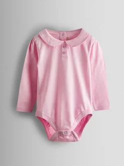 Jojo Maman Bébé Pink 2-Pack Ditsy Floral Peter Pan Bodies New