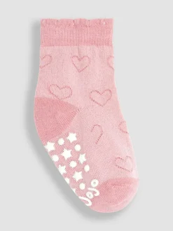 Jojo Maman Bébé 3-Pack Heart Socks Pink Best