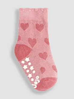 Jojo Maman Bébé 3-Pack Heart Socks Pink Best
