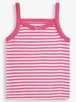 Jojo Maman Bébé 3-Pack Vest Set Pink