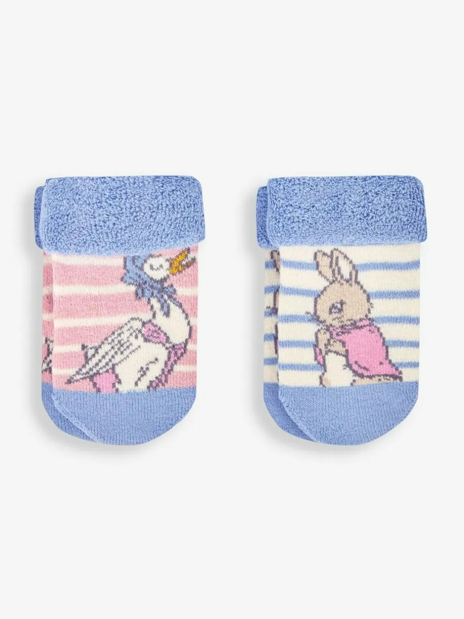Jojo Maman Bébé Peter Rabbit Baby Socks 2 Pack Pink Best