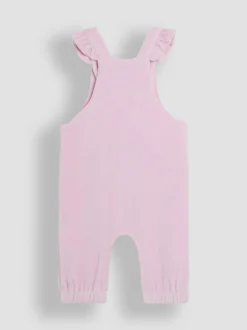 Jojo Maman Bébé Pink Peter Rabbit Appliqué Velour Dungarees and Body Set Online