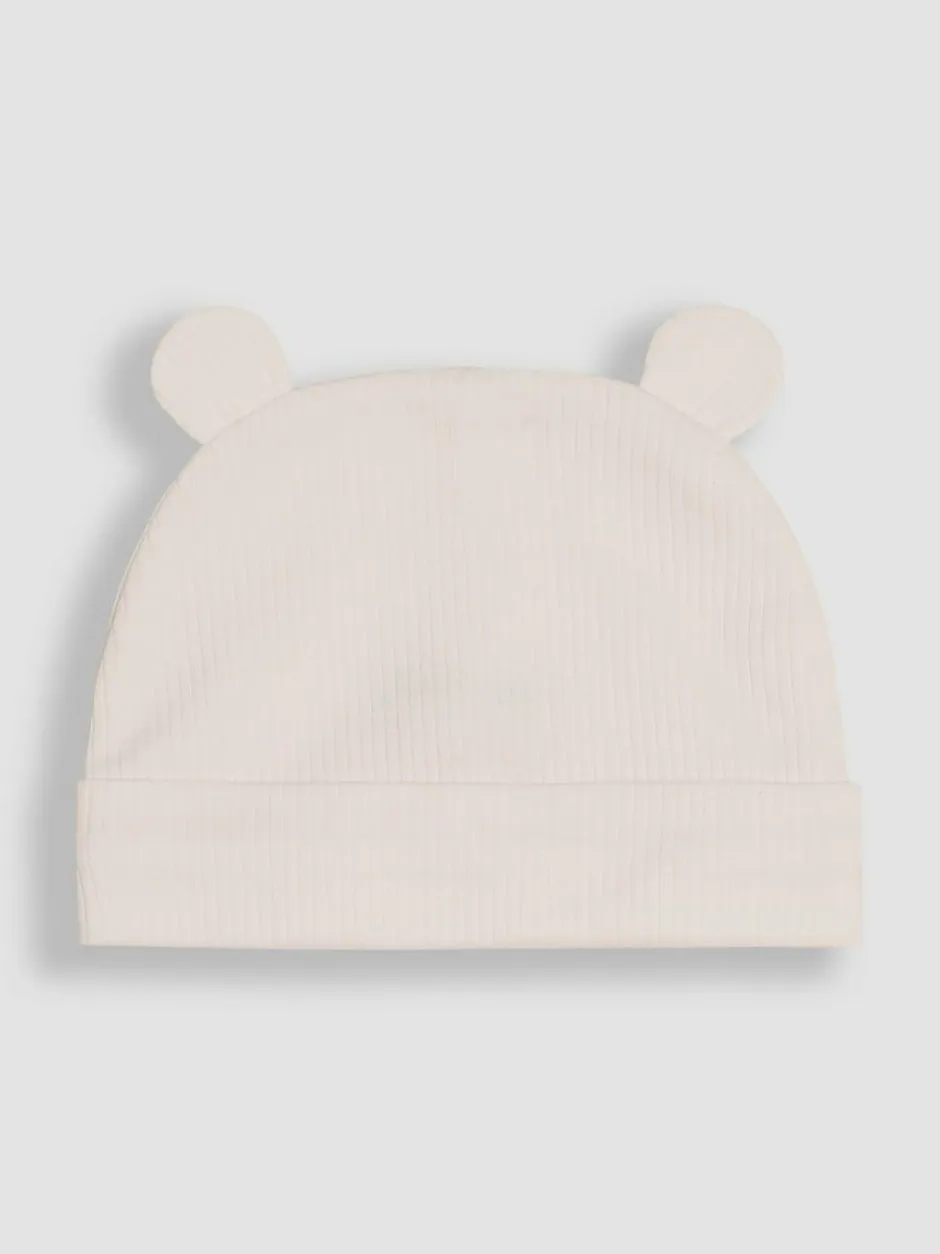 Jojo Maman Bébé 2-Pack Baby Hats Pink Rib Outlet