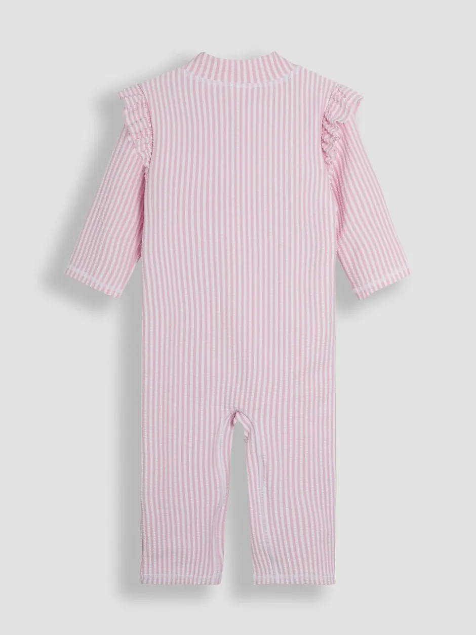 Jojo Maman Bébé Pink Stripe Sun Protection Suit