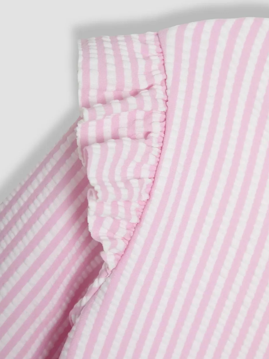 Jojo Maman Bébé Pink Stripe Sun Protection Suit