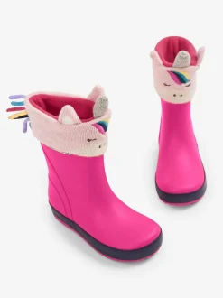 Jojo Maman Bébé Pink Unicorn Unicorn Welly Liners