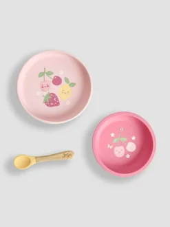 Jojo Maman Bébé Printed Silicone Mealtime Set Clearance