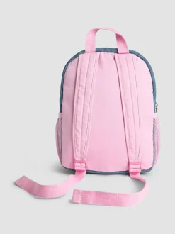 Jojo Maman Bébé Quilted Denim Embroidered Medium Backpack Clearance