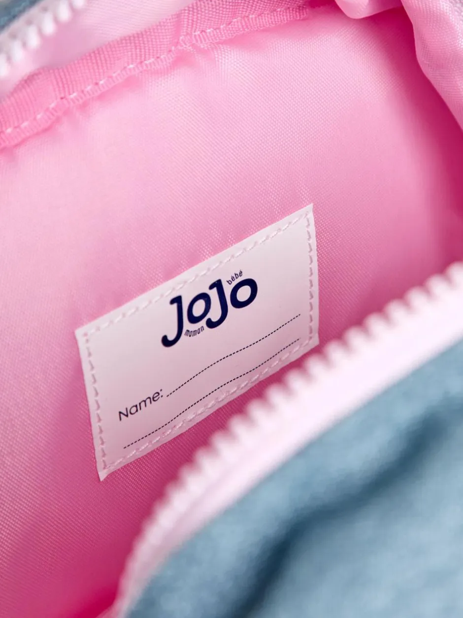Jojo Maman Bébé Quilted Denim Embroidered Medium Backpack Clearance