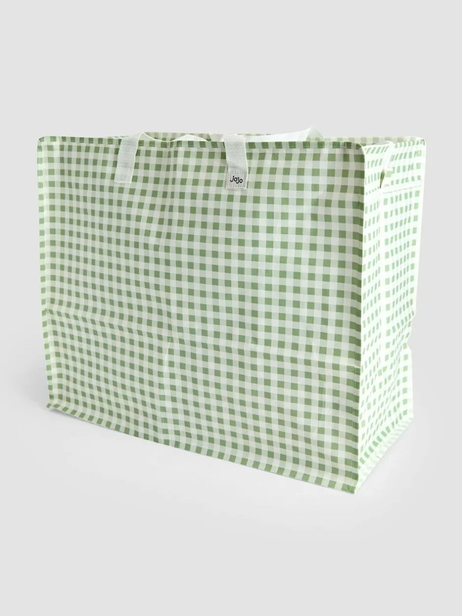 Jojo Maman Bébé Sage Gingham Enormous Storage Bag Hot