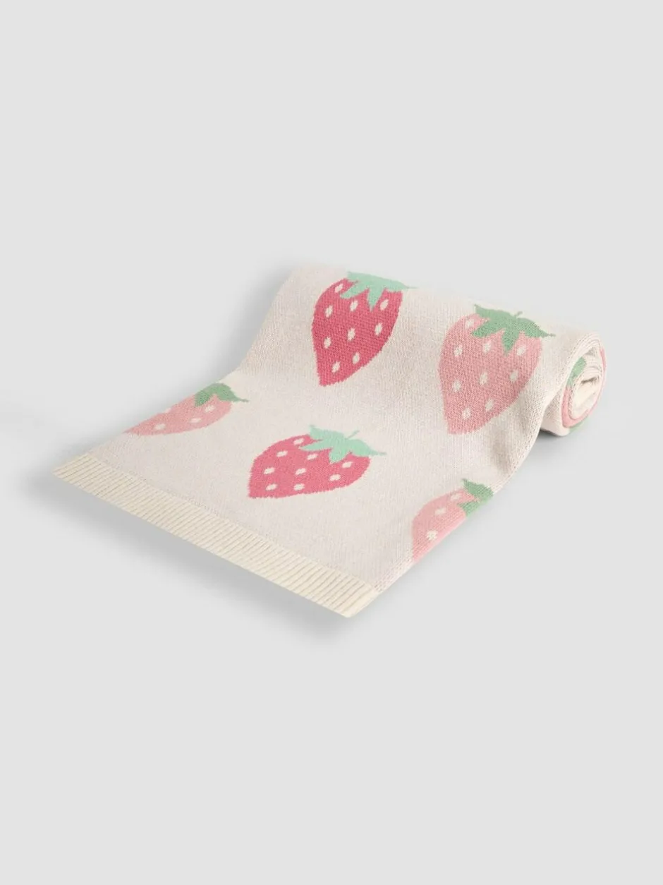 Jojo Maman Bébé Strawberry FairIsle Shawl Online