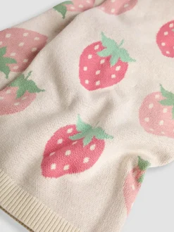 Jojo Maman Bébé Strawberry FairIsle Shawl Online