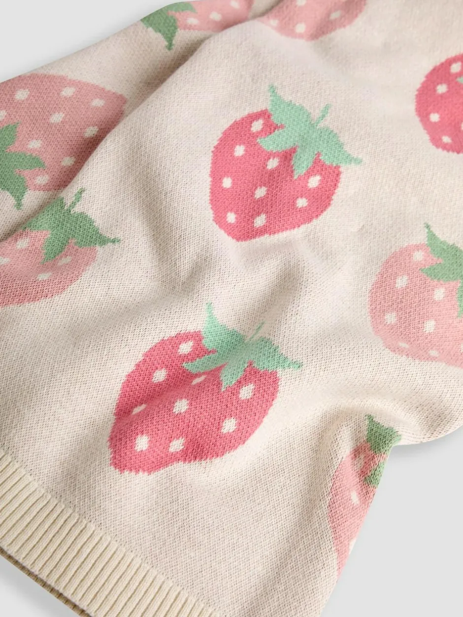 Jojo Maman Bébé Strawberry FairIsle Shawl Online