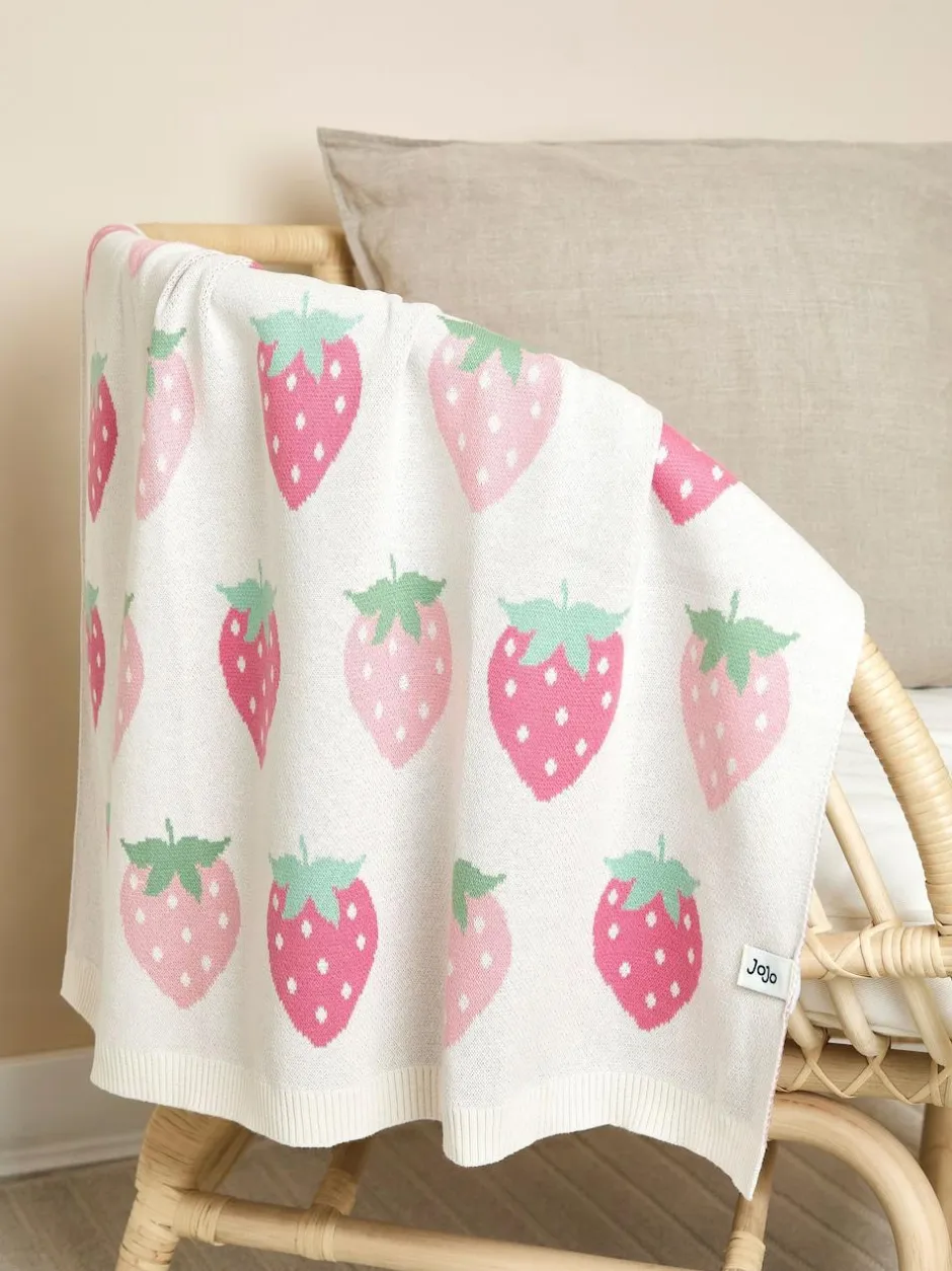 Jojo Maman Bébé Strawberry FairIsle Shawl Online