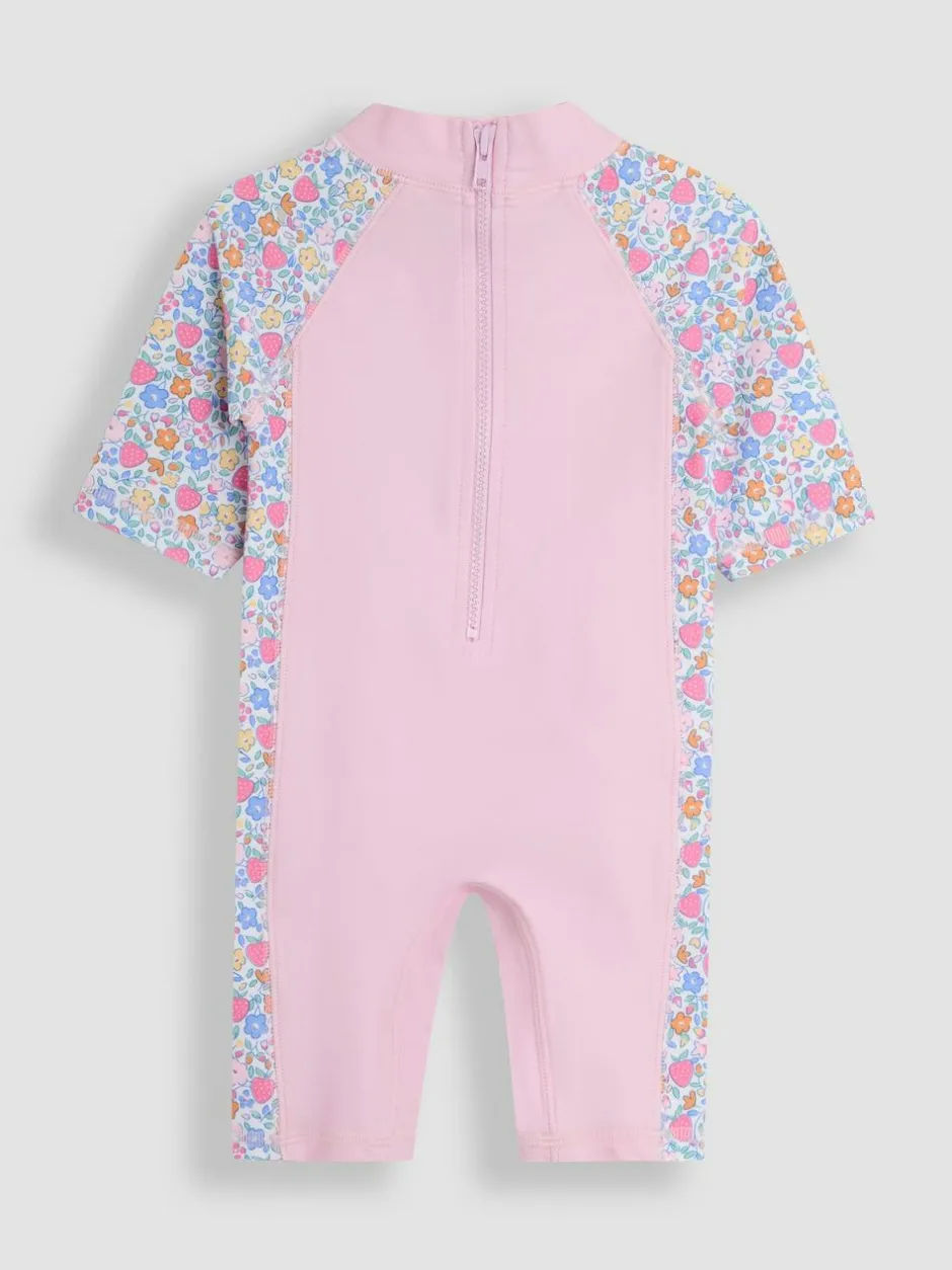 Jojo Maman Bébé Strawberry Floral Sun Protection Suit