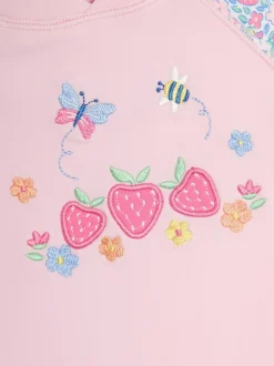 Jojo Maman Bébé Strawberry Floral Sun Protection Suit