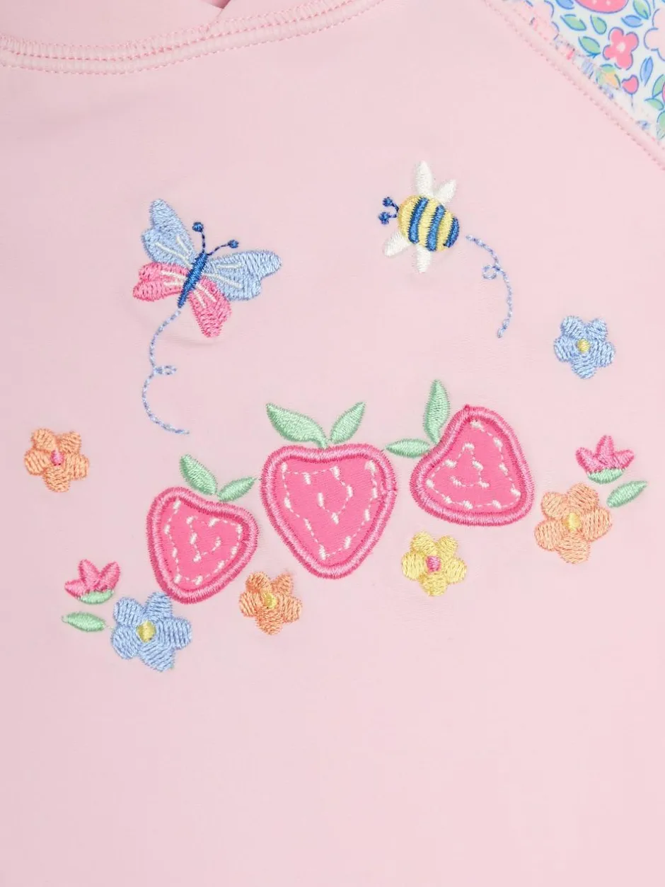 Jojo Maman Bébé Strawberry Floral Sun Protection Suit