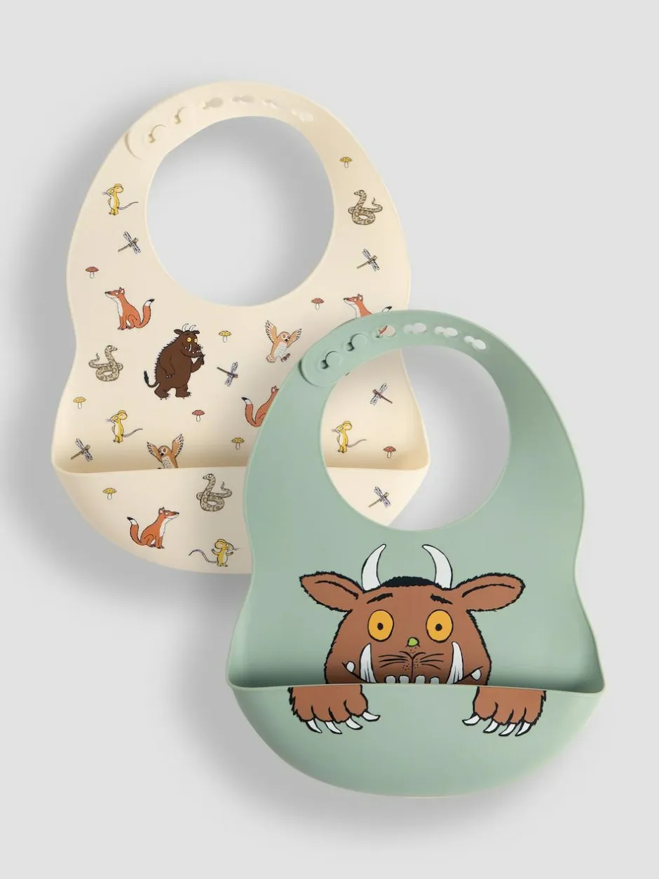Jojo Maman Bébé The Gruffalo 2-Pack Silicone Bib Set Online