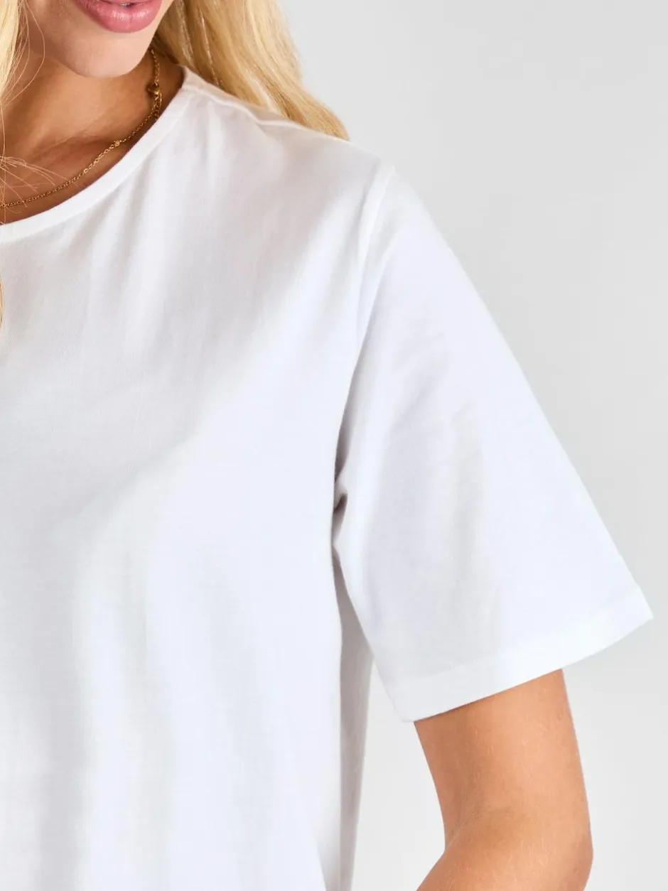 Jojo Maman Bébé White Oversized Boyfriend Maternity T-Shirt Sale