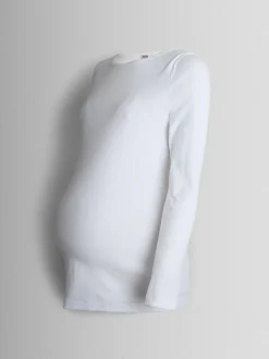 Jojo Maman Bébé White 2-Pack Ribbed Maternity & Nursing Top Best