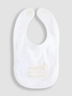 Jojo Maman Bébé White Welcome Little One Bib New