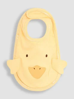 Jojo Maman Bébé Yellow Cotton Character Baby Bib Online