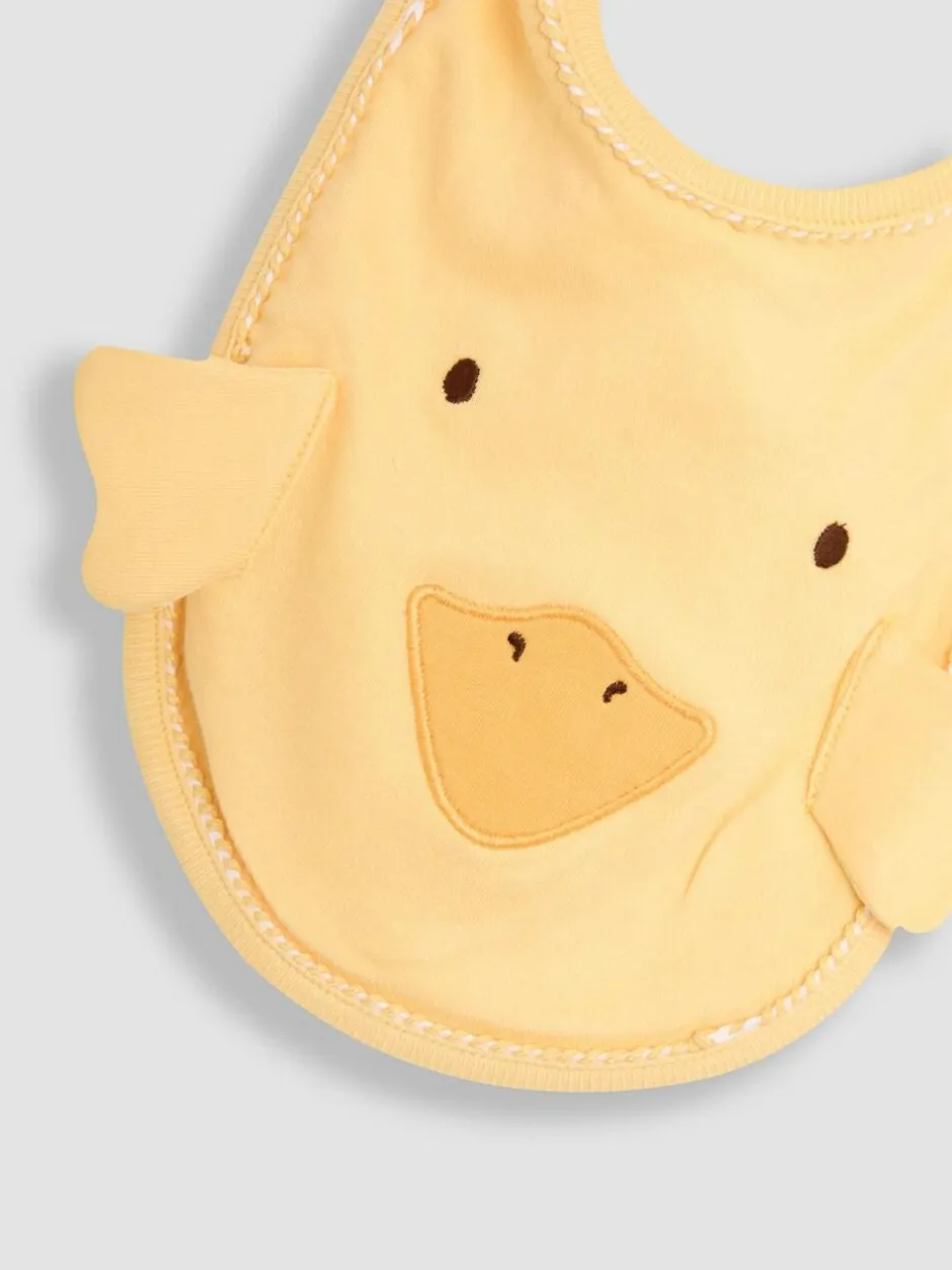 Jojo Maman Bébé Yellow Cotton Character Baby Bib Online