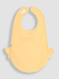 Jojo Maman Bébé Yellow Cotton Character Baby Bib Online