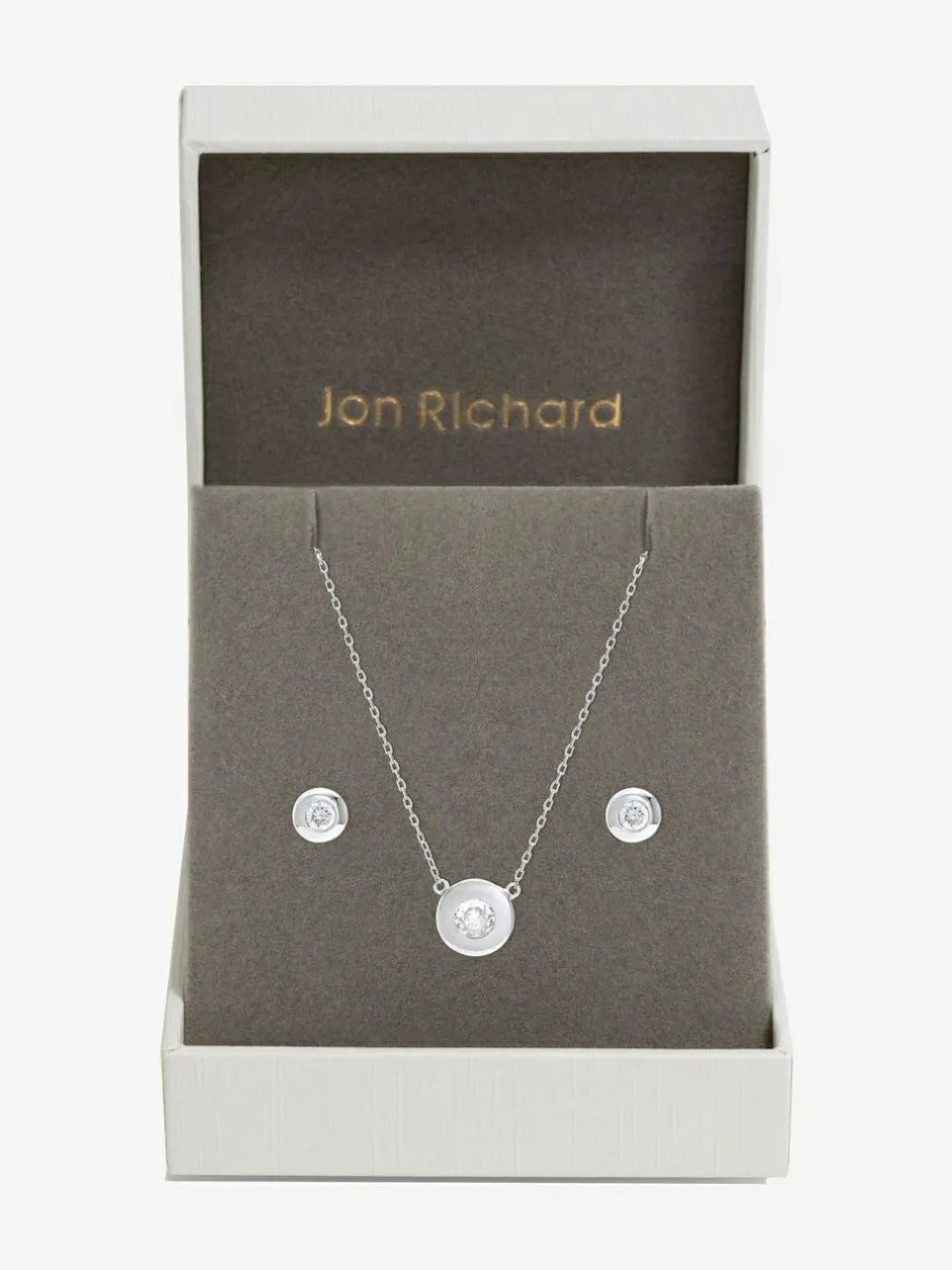 Jon Richard Silver Crystal Besel Gift Box Clearance
