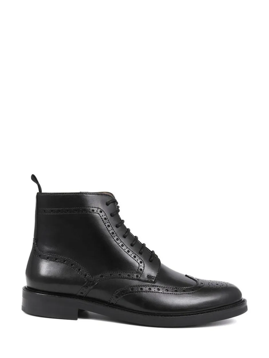 Jones Bootmaker Fletcher Leather Boots Black Sale