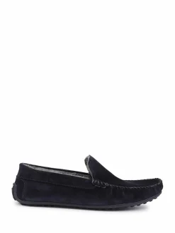 Jones Bootmaker Zain Suede Slippers Blue Outlet