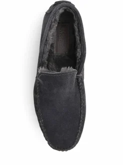 Jones Bootmaker Zain Suede Slippers Grey Sale