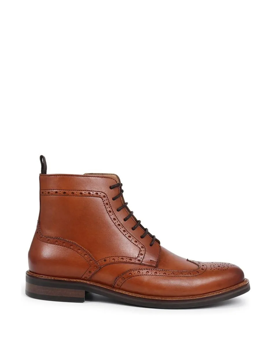 Jones Bootmaker Fletcher Leather Boots Natural Outlet
